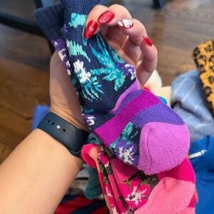 Floral Patterned mixed  toddler high Socks
